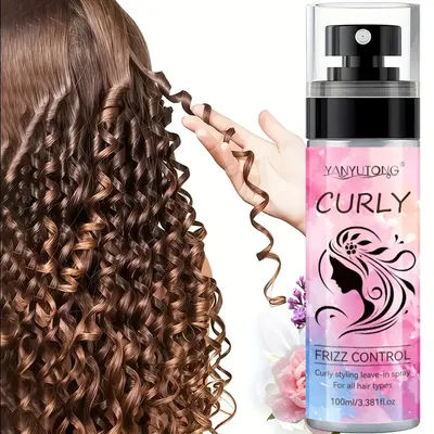 Curl Styling Mousse Natural Plant Extracts, Enhance Hair Elasticity, Long-Lasting Styling, Moisturizing Styling Mist 3.38 oz