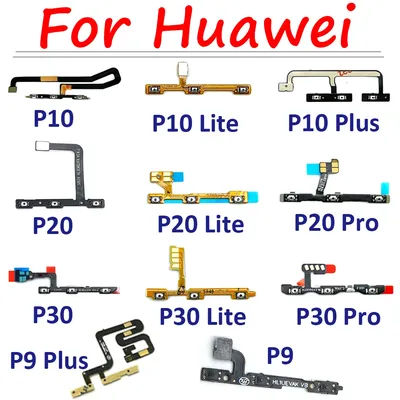 Bouton latéral de remplacement pour Huawei P9 Plus, P10 Lite, P20 Pro, P30, P40 Lite, E, P40 Lite, 5G Power On, Off Volume Key, Flex, Nouveau, Testé