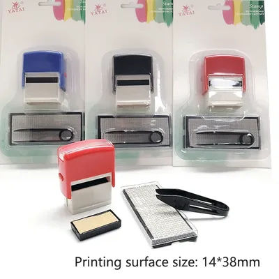 DIY Custom Personalized Self-Inking Rubber Stamp Kit for Business Address Name Number Letter Handicrafts Printing