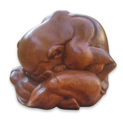 Meditating Yogi,'hand Carved Yoga Sculpture'