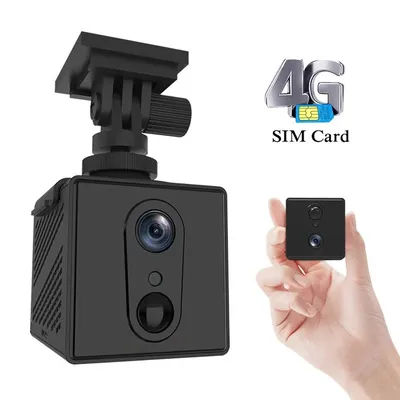HD Mini Camera WiFi/4G SIM Card 3000mAh 5MP 6X Zoom Wireless Smart IP Camera Two-way Voice Intercom Remote Viewing