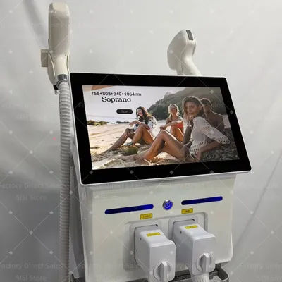 5000W 2 IN 1 Ice Diode Laser Epilation 755 808 940 1064nm 4 Wavelength FAC Laser Hair Removal Machine Painless Permanent