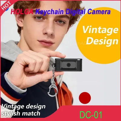 HOLGA DC-01 Keychain Digital Camera 1920x1080 30fps TFT LED Screen Retro Design Mini Camcorder for Daily Life Capture & Video