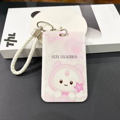 New SKZOO card holder SKZ Stray Kids card holder keychain Small card student ID card meal card Storage card holder fans gift