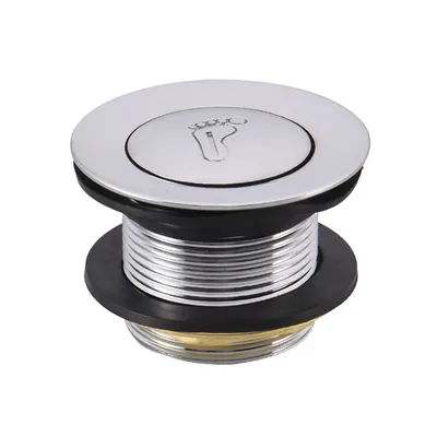 Waste Drain Pop Up Drain Easy To Install Water-tight Seal Alloy+Brass+Plastic Bathroom Bathtub Drain Plug Silver Brand New