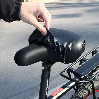 1pc Universal Bike Seat Cushion Cover | Heavy-Duty High-Quality PVC, Sun-Resistant & Corrosion-Resistant, Easy to Clean