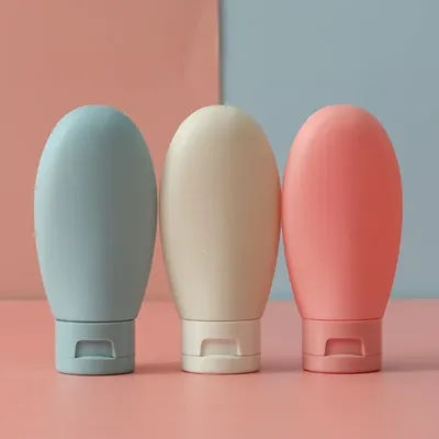 3-Piece Travel Bottle Set, Leak-Proof Refillable Containers For Squeezable Shampoo, Lotion, And More, Dispensing Bottle Set .