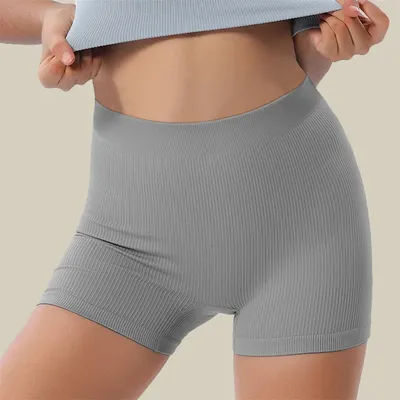 Culotte Boyshort sans couture pour femmes, taille haute, sous-vêtements respirants, Lingerie confortable, short intime féminin