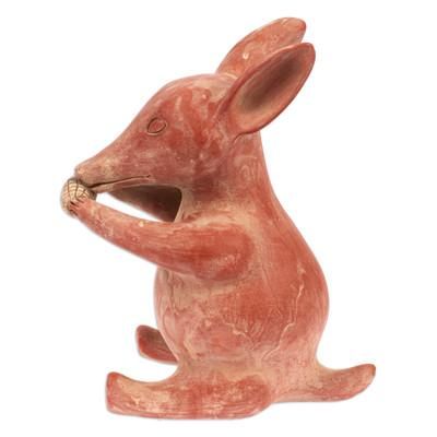 Tlacuache,'Handcrafted Ceramic Figurine of Mexican Marsupial Tlacuache'