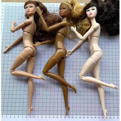 Poppy Parker Good Makeup Head With Beige Super White Coffee Yoga Slim Doll Body 1/6 Doll Figures Collective Toys