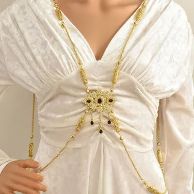 Nouveau haut de gamme, élégant élément Floral brodé, sangle d'épaule exquise, accessoire de mariage, chaîne de corps
