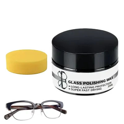 Eyeglass Scratch Remover Polishs Cleaner With Sponge Quick Eyeglass Scratch Polishing Kit For Windshield Camera Screen Watch