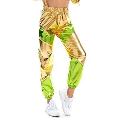 Streetwear Anni '80 Hip-hop Pantaloni Mascherata Ragazze piccanti Blocco di colori Per donna Costume di Carnevale Carnevale Mascherata Addio al Nubilato Parata dell'Orgoglio Mese dell'orgoglio