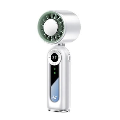 Ventilatore portatile ad alta velocità con 6 impostazioni di velocità regolabili, batteria ricaricabile, design pieghevole, ricarica USB e funzionamento silenzioso, ideale per viaggi, campeggio e