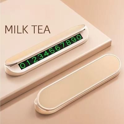 semplice auto parcheggio temporaneo tessera numero di telefono supporto per auto numero di telefono luminoso parcheggio accessori per auto accessori per auto mini portatile