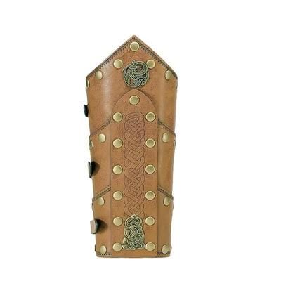 Medievale Rinascimento Armatura Parabraccia Vichingo Barbaro Costume Unisex Vichingo Halloween Carnevale Performance LARP Fiera Rinascimentale Adulti Parabraccia