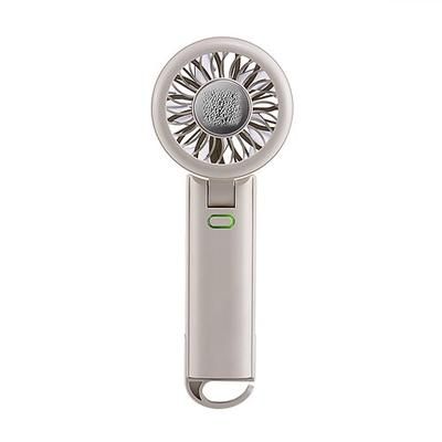 Ventilatore portatile con impacco freddo, ventilatore personale portatile con piastra refrigerante, mini ventilatore ad alta velocità a 5 velocità ricaricabile tramite USB, piccolo ventilatore 3 in 1