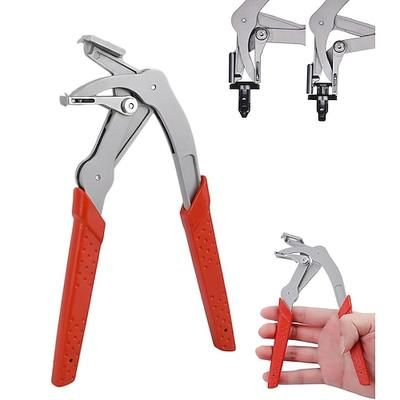 Pinza per la rimozione di clip di fissaggio per auto, pinza per clip e strumento per la rimozione di finiture, estrattore di rivetti a molla per pannelli delle portiere auto, finiture interne ed esterne, meccanico, smontaggio senza danni