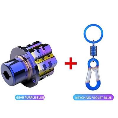Chiave universale per motocicletta, coprichiave modificato, testa chiave in titanio bruciato CNC, ingranaggio esagonale, accessori per testa chiave bruciata in titanio