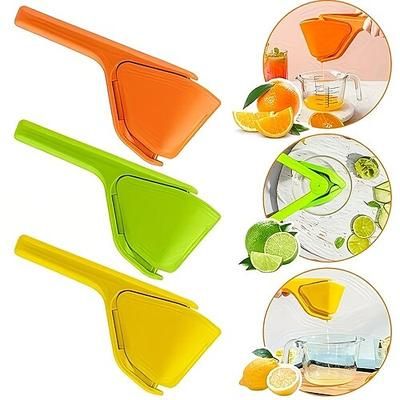 Set di 3 estrattori di succo, spremiagrumi multifunzionale, spremiagrumi manuale, spremiagrumi portatile pelapatate per arance, massima estrazione di succo, pieghevole, facile rotazione laterale,