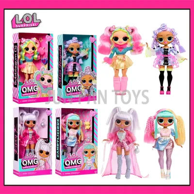 Original LOL Surprise OMG Outrageous Millennial Girls Fashion Doll Candylicious Royale Kitty K Bubble Gum Figure Collectible Toy