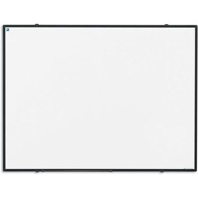 Tableau Blanc Softline Cadre Noir Revêtu Blanc-90x120 Cm - Smit Visual