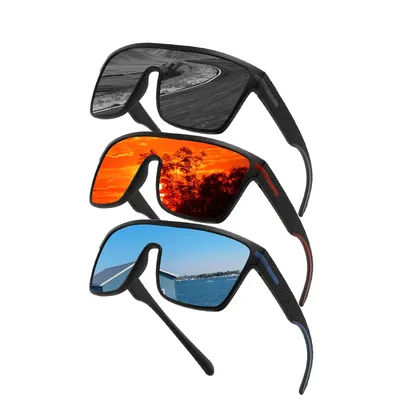 Lunettes de soleil carrées polarisées à la mode pour hommes et femmes, surdimensionnées, anti-éblouissement, miroir de conduite, UV400