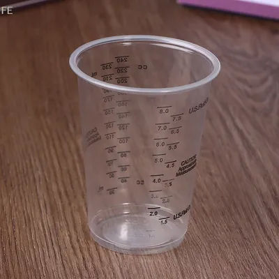[F] 10Pcs 8OZ Disposable Plastic Measuring Cups For Precise Resin Paint Mixing Cup Plastic Epoxy Resin Mixing Cups