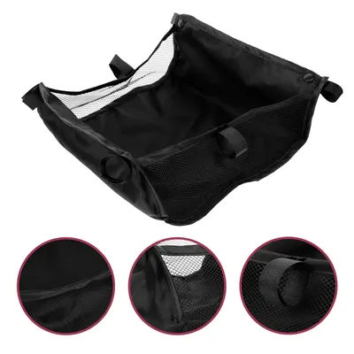 Infant Stroller Storage Bag Heavy Duty Wear Resistant Oxford Cloth Spacious Compartment Fits Most Strollers Stroller Bottom