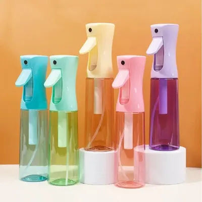 1Pc High Pressure Continuous Spray Bottle 200/300ml Refillable Travel Subpackage Bottle For Beauty Hair Plant Watering Tool