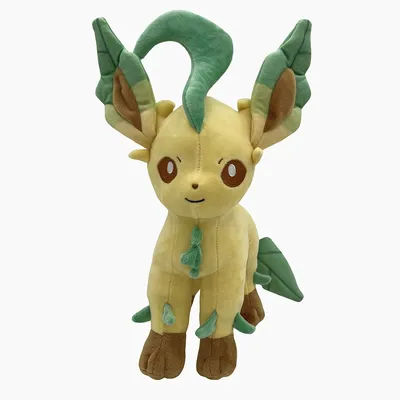 28cm Leafeon Pokemon Plush Toys Large Anime Doll Cute Pillow Eevee Pokémon Plushie Birthday Stuffed Gift for Children Christmas