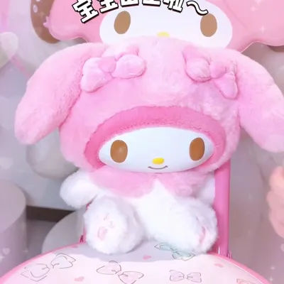 25CM My Melody Sanrio Talking Plush Doll Cute Soft Stuffed Animal Toy Anime Character Kids Girls Birthday Christmas Gift
