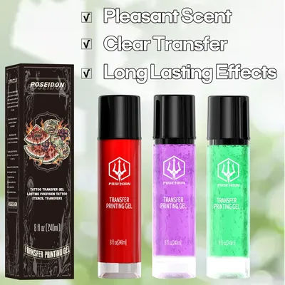 240ML Fruit Scent POSEIDON Tattoo Stencil Gel New Tattoo Accessories For Tattoo Transfer Paper Professional Tattoo Stencil Gel