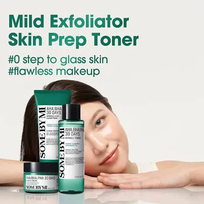 SOME BY MI 30 Days Miracle Toner 150ml/Acne Clear Foam 100ml /60ml Face Cream for Oily Acne-Prone Skin Korean skincare set