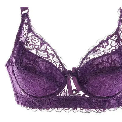 KUCLUT Sous-vêtements Grande Taille Soutien-gorge à Armatures Bralette en Dentelle Sexy pour Femme Lingerie Intime Décolleté Profond V Bonnets B C D Soutien-gorge en Dentelle
