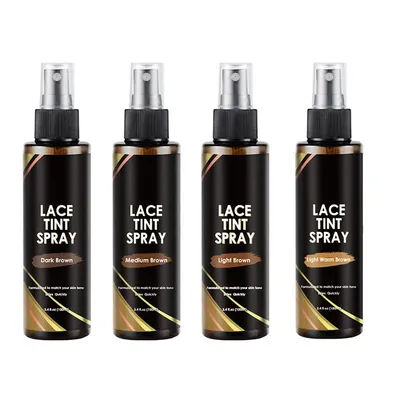 Yajukai Lace Tint Spray For Lace Wigs 100ML Lace Tint Mousse For Natural Wigs Fast Drying Tinted Lace Spray For Realistic Wigs