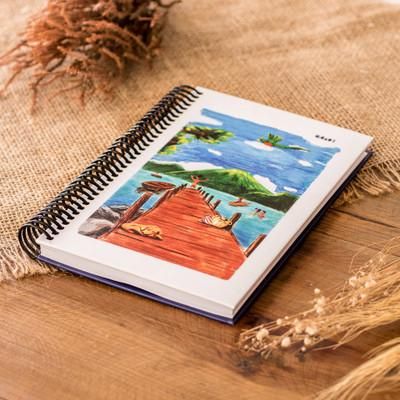 'Inspirational Lake Atitlan-Themed Paper Journal'