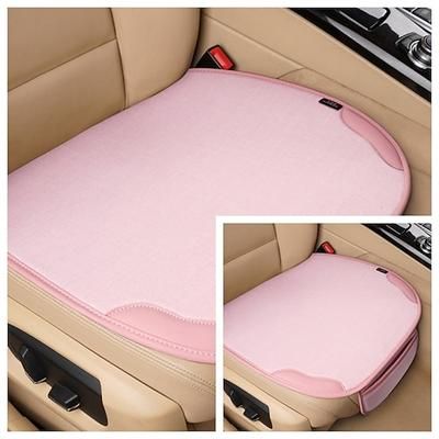 2 cuscini universali per sedile auto, traspiranti e impermeabili, con tasca portaoggetti, base antiscivolo, protezione per sedile auto adatta alla maggior parte di auto, SUV, camion e furgoni, comodi e compatibili con airbag.