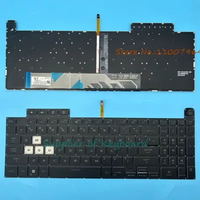English/Russian Keyboard For ASUS TUF 3 Gaming F15 FA507 FA507R FX507 FX507ZC FX517 FX517Z FX517ZE FX707 FX707Z FA707 Backlit