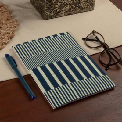 Blue & Wondrous,'Patterned 100% Cotton Travel Planner with 30 Paper Pages'