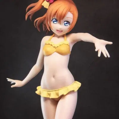 Bandai Love Live Honoka Kousaka Swimsuit Assembly Prize Figure PVC For Anime Fans Display Japanese Edition Genuine In Stock