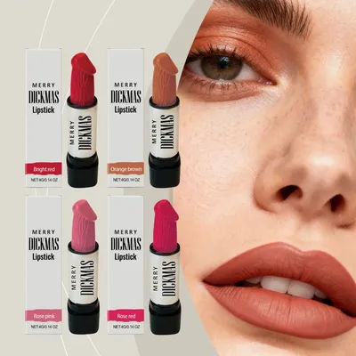 Secret Party Christmas Lipstick Long Lasting Matte Shimmer Silky Smooth Lipstick High Rendering Women Makeup Cosmetic