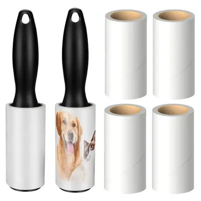 Extra Sticky Lint Roller Pet Hair Remover Per Roll Easy Tear for Dog Cat Hair Clothes Furniture Carpet Sofa Household Pet