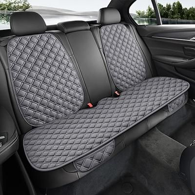 Set universale di coprisedili posteriori per auto, composto da 3 pezzi, con tessuto trapuntato a rombi e schienali, adatto a berline, SUV e camion, e comodo cuscino antiscivolo per il sedile