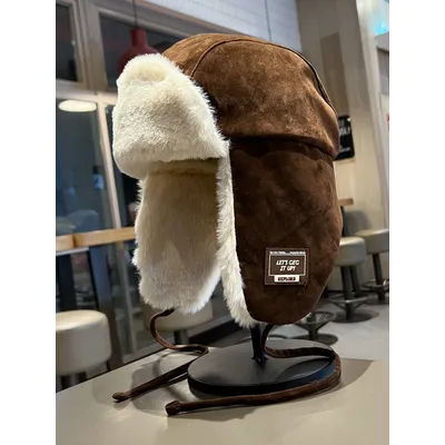 Chapeau Lei Feng vintage pour femme, chapeau de protection des oreilles épais et doublé de polaire, chapeau d'aviateur d'équitation en plein air d'hiver