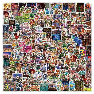 30/50/100/200pcs Disney Movie Toy Story Cartoon Stickers Cute Graffiti Decals for Skateboard Laptop Helmet Car Funny PVC Stcker