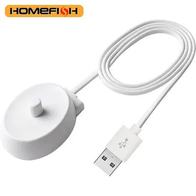 HOMEFISH 1 chargeur de remplacement pour brosse à dents électrique pour plus de sécurité, compatible avec la plupart des brosses à dents Oral B