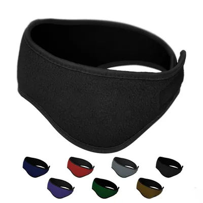 Bandeau cache-oreilles en IQUE dex pour hommes et femmes, cache-oreilles noir, cache-oreilles polaire, accessoires de bandeau de cheveux unisexes, sourire, drop sunshine, hiver, 1 pièce