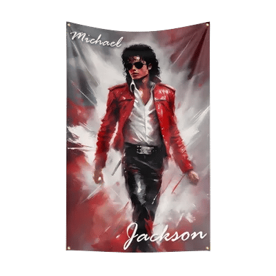 M-Mi-c-hael Jackson Flag Professional Flag Polyester Digital Printing Flagge Banner For Decoration Garage Room Home
