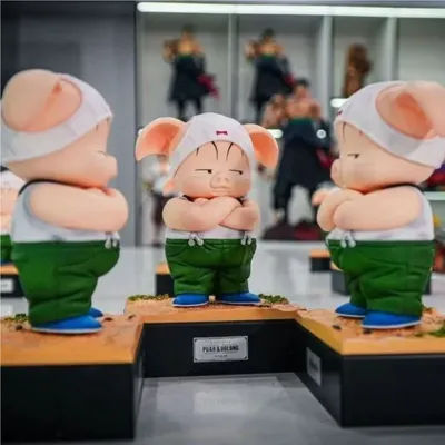 Jt Statue Dragon Ball Oolong Figure Krillin Goku Chichi Lunch Bulma Pvc Statue Action Figures Collection Model Toys Gift